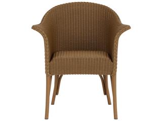 Lloyd Flanders All Seasons Wicker Dining Armchair with Padded Seat