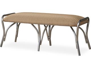 All Seasons Large Patio Ottoman with Padded Seat