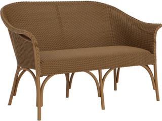 Lloyd Flanders All Seasons Wicker Outdoor Loveseat with Padded Seat
