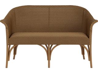 Lloyd Flanders All Seasons Wicker Outdoor Loveseat with Padded Seat