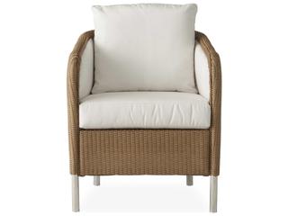 Lloyd Flanders Visions Wicker Outdoor Patio Dining Arm Chair
