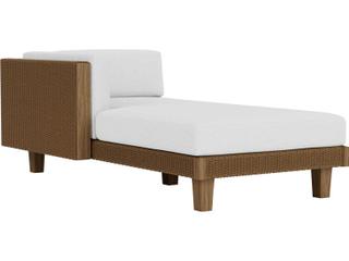 Catalina Wicker Right Arm Outdoor Patio Chaise Lounge