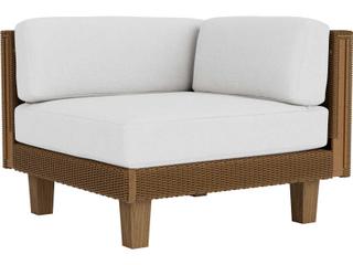 Catalina Wicker Corner Outdoor Patio Lounge Chair
