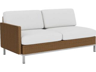 Elements Steel Wicker Right Arm Outdoor Patio Loveseat