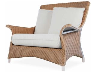 Mandalay Wicker Patio Lounge Chair and Half
