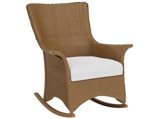 Mandalay Wicker Rocker Outdoor Patio Lounge Chair