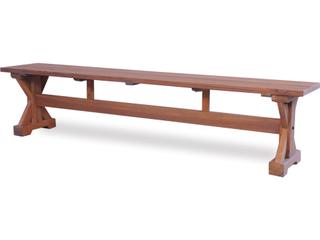 Teak Trestle Outdoor Bench