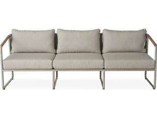 Lloyd Flanders Elevation Stainless Steel Outdoor Sofa