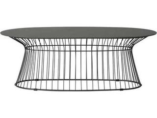 Escape Aluminum Oval Coffee Table