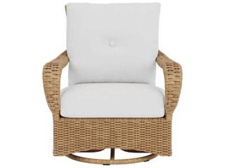 Lloyd Flanders Magnolia Wicker Swivel Glider Outdoor Lounge Chair