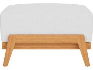 Lloyd Flanders Alpine Teak Ottoman