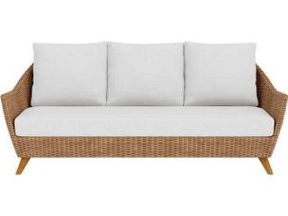 Lloyd Flanders Tobago Wicker Outdoor Patio Sofa