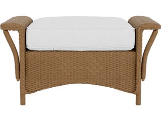 Lloyd Flanders Nantucket Wicker Outdoor Patio Ottoman