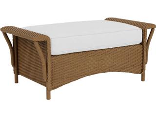 Lloyd Flanders Nantucket Wicker Patio Ottoman