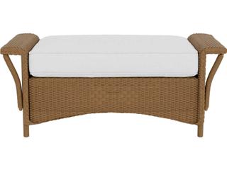 Lloyd Flanders Nantucket Wicker Patio Ottoman