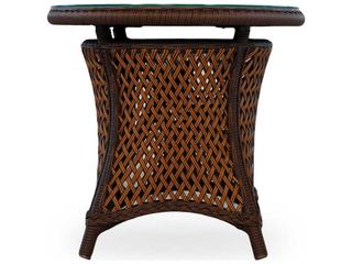 Lloyd Flanders Grand Traverse Wicker Round Patio End Table