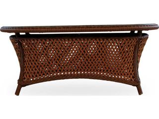 Lloyd Flanders Grand Traverse Wicker Oval Patio Coffee Table