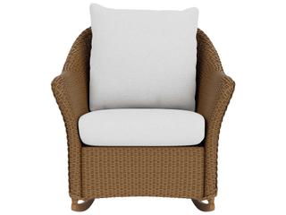 Lloyd Flanders Weekend Retreat Wicker Rocker Patio Lounge Chair