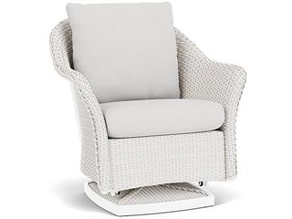 Weekend Retreat Wicker Swivel Glider Outdoor Lounge Chair