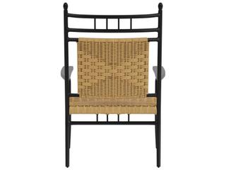 Lloyd Flanders Low Country Antique Black Aluminum Outdoor Lounge Chair