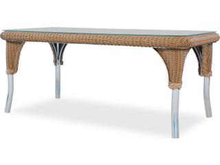 Wicker Rectangular Outdoor Patio Coffee Table