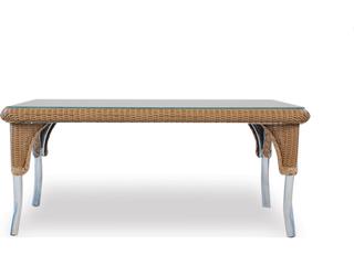 Lloyd Flanders Wicker Rectangular Outdoor Patio Coffee Table