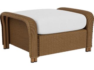 Lloyd Flanders Reflections Wicker Small Outdoor Ottoman
