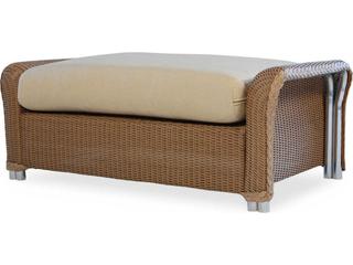 Lloyd Flanders Reflections Wicker Large Outdoor Patio Ottoman