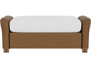 Lloyd Flanders Reflections Wicker Large Outdoor Patio Ottoman