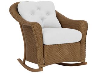 Lloyd Flanders Reflections Wicker Rocker Outdoor Lounge Chair