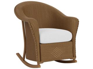 Lloyd Flanders Reflections Wicker Rocker Outdoor Patio Lounge Chair