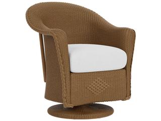 Reflections Wicker Swivel Patio Dining Arm Chair