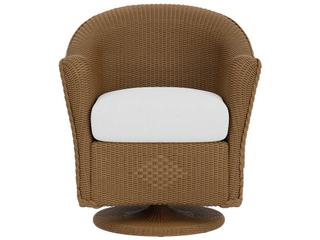 Lloyd Flanders Reflections Wicker Swivel Patio Dining Arm Chair