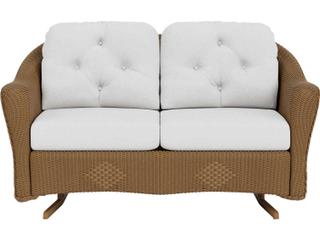 Lloyd Flanders Reflections Wicker Patio Loveseat Glider