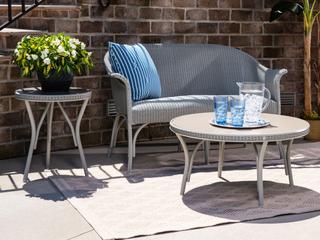 Lloyd Flanders All Seasons Wicker Outdoor Patio Lounge Set