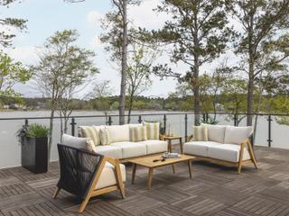 Lloyd Flanders Alpine Teak Lounge Set