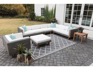 Lloyd Flanders Catalina Wicker Cushion Sectional Outdoor Lounge Set