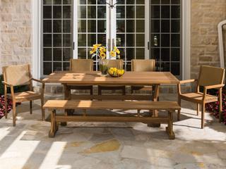 Lloyd Flanders Dining & Accessories Teak Patio Dining Set