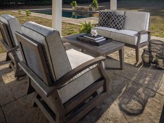 Lloyd Flanders Frontier Aluminum Cushion Outdoor Lounge Set