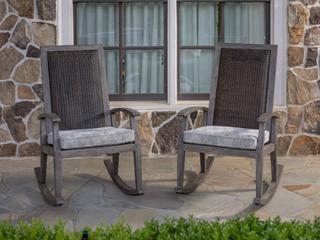 Lloyd Flanders Frontier Aluminum Cushion Patio Lounge Set