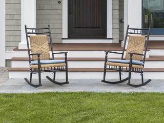Lloyd Flanders Low Country Aluminum Rocker Lounge Chair Set