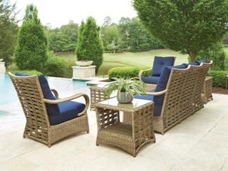 Lloyd Flanders Magnolia Wicker Patio Lounge Set