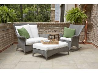 Lloyd Flanders Mandalay Wicker Cushion Patio Lounge Set