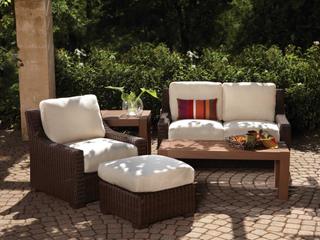 Lloyd Flanders Mesa Wicker Cushion Outdoor Patio Lounge Set