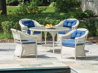Lloyd Flanders Nantucket Wicker Outdoor Patio Dining Set