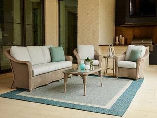 Lloyd Flanders Reflections Wicker Cushion Patio Lounge Set