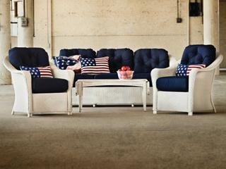 Lloyd Flanders Reflections Wicker Outdoor Patio Lounge Set