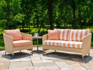Lloyd Flanders Verona Wicker Cushion Outdoor Patio Lounge Set