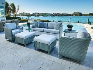 Lloyd Flanders Visions Wicker Patio Lounge Set