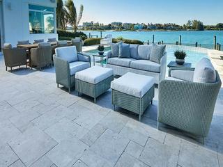 Lloyd Flanders Visions Wicker Outdoor Lounge Set